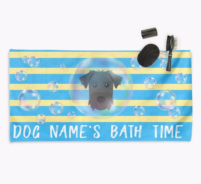 'Bathtime' Personalized Towel for your {breedCommonName}